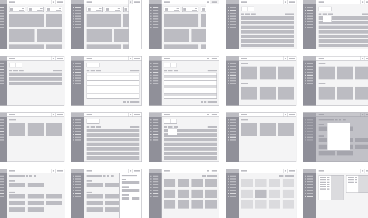 Wireframing the entire app