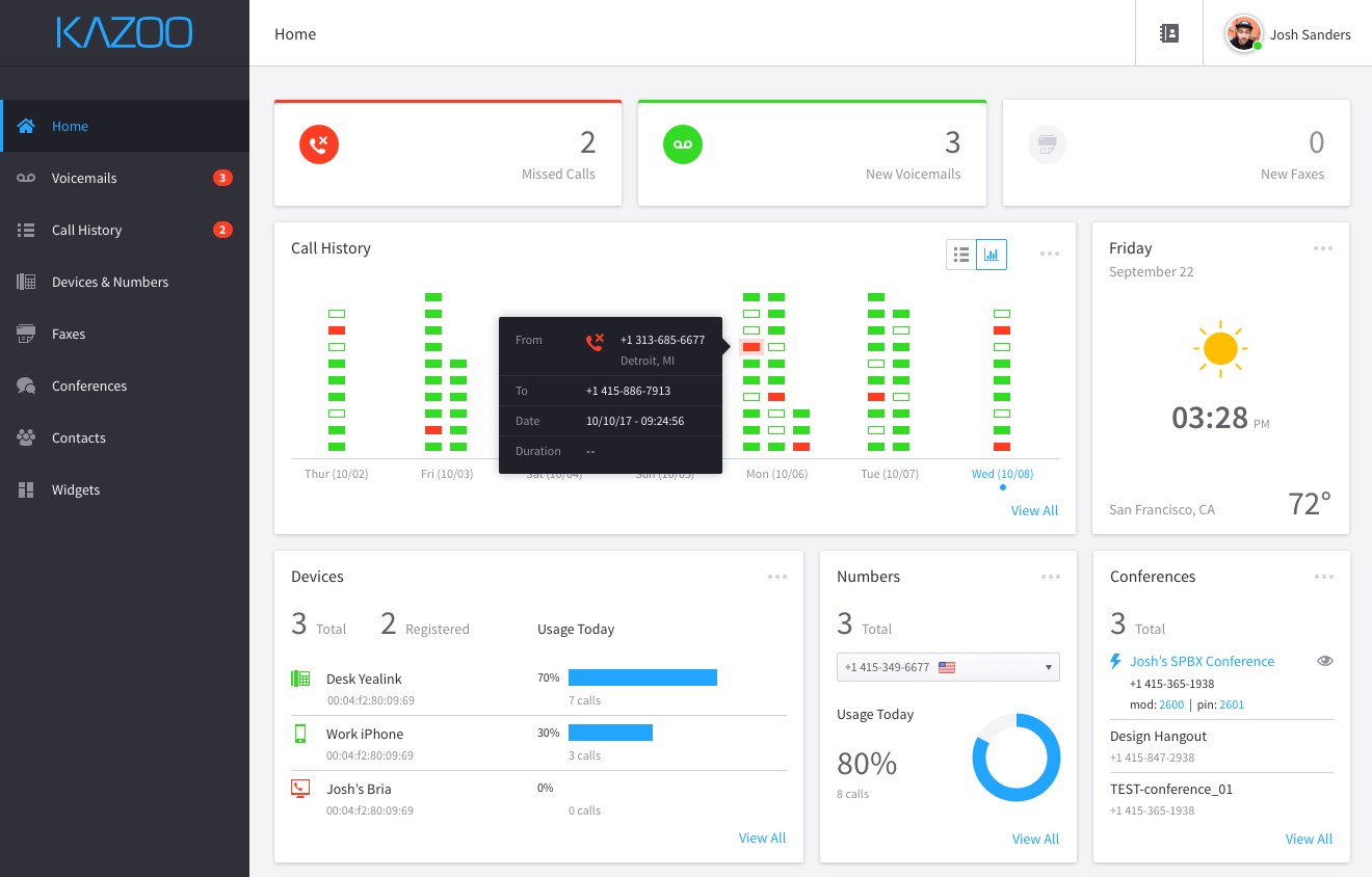 Company Portal home dashboard